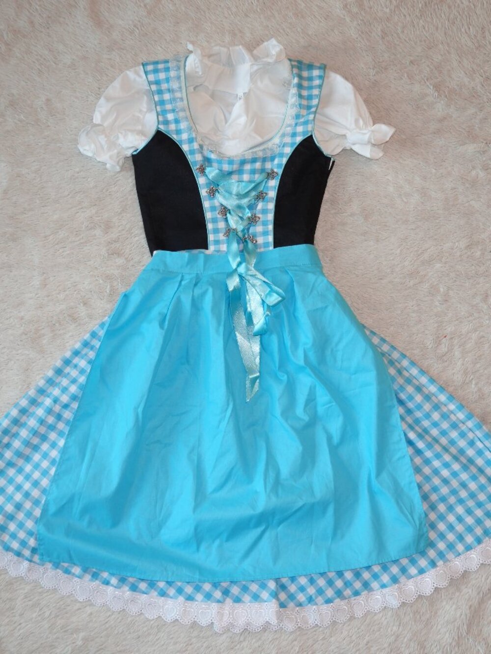 Girls Size 10 Kiddy Tracht German Dress Dirndl Bavarian Dirndl Oktoberfest Dress